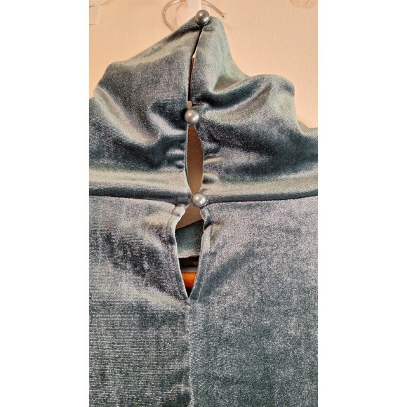 GiGiO USA Velvet Oversized Mock Neck Peplum Tunic Top Women's Sz M Boho Western - Picture 8 of 12